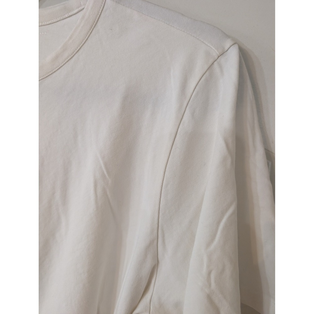 Universal Standard Cream Short Sleeve Twist-Front Tee - Picture 2 of 7